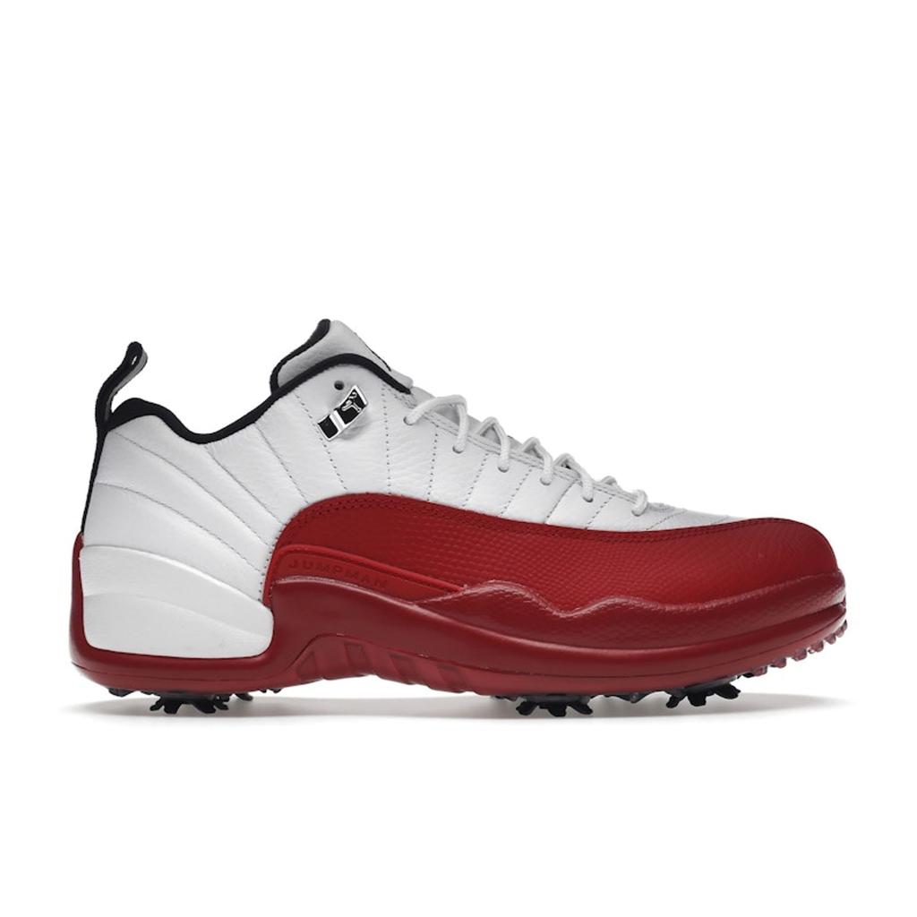 Air Jordan 12 Low Golf Cherry Unisex Sneakers White Metallic-Silver Varsity-Red DH4120-161