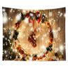 Christmas Tapestry Snowflake Santa Claus Winter Night Hanging Cloth Fireplace Home Christmas Home Wall