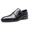Fashion New Buckle Designer Oxford Shoes for Men Fashion Formal Three-joint Leather Dress Shoes Male Solid Color Big Size Loafers Man