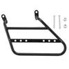 Motorcycle Side Mount Saddlebag Support Bracket 12mm Iron Matte Black Stylish Look Storage Bag Frame Bracket Holder