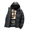 New Black Gold Cotton-padded Men's Winter Thickened Warm Windproof Cotton-padded Jacket Couples Hooded with Casual Cotton-padded Jacket