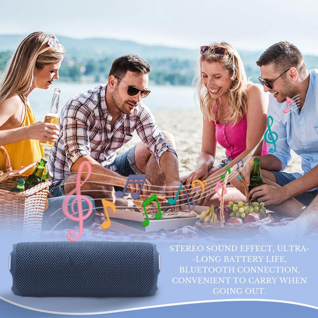 FLIP 7 Bluetooth Speaker  Portable IPX7 Waterproof Wireless Outdoor Speaker