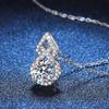 1CT Past Test Moissanite 925 Sterling Silver Pendant for Women Trendy Cute Diamond Necklace Sparkling Wedding Jewelry GRA