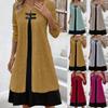 Womens Winter Sweater Dress Crew Neck Long Sleeve Dress Fashion Knitted Street Dresses