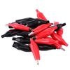 20pcs 35MM Metal Alligator Clip Crocodile Electrical Clamp for Testing Probe Meter Black&Red