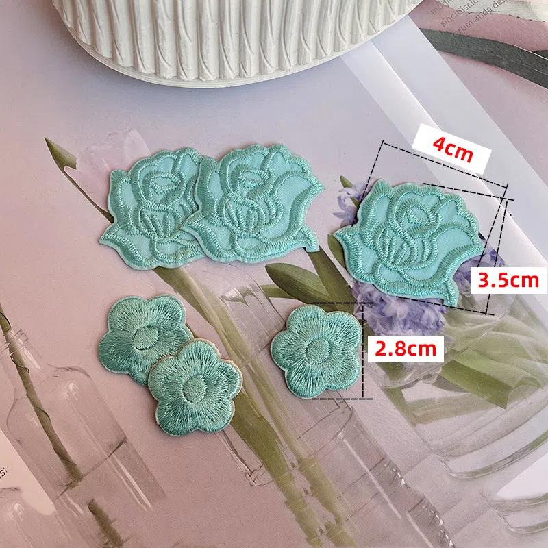 Rose Plum Embroidery Hole Patch Patch Duvet Appliqué Hotel With Versatile Tablecloth Curtains Decorative Flowers