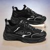Brand Casual Shoes for Men New In 2024 All-match Casual Trend Korean Fashion Sneakers Black Lace-up Platform Men's Shoes