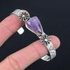 Daughters Day Deal 925 Silver Natural Star Amethyst Ethnic Wife Bangle Bracelet