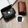 Portable Leather PU Glasses Case Belt Wearable Folding Glasses Storage Box
