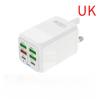 150W Ultra Fast Charger 6 Ports PD QC 3.0 Cable 6A Super High Speed Fast Charger EU US UK Plug For iPhone Samsung