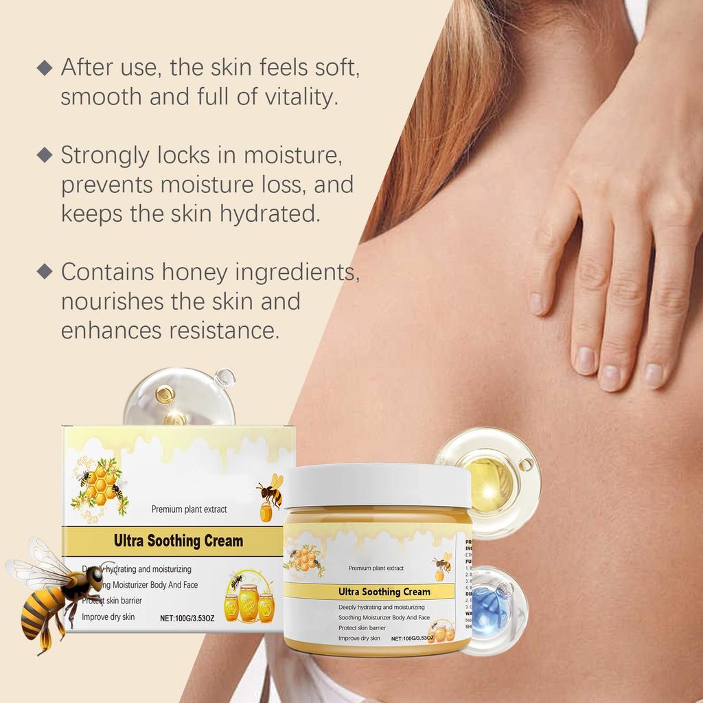 Honey Soothing Cream Moisturizing And Soothing Skin Gentle And Smooth Care Honey Soothing Cream