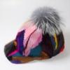 New Women Genuine Real Natural Mink Fur Hat Adult Handmade Warm Winter Baseball Cap Luxury Lady Elegant Stylish Warm Caps