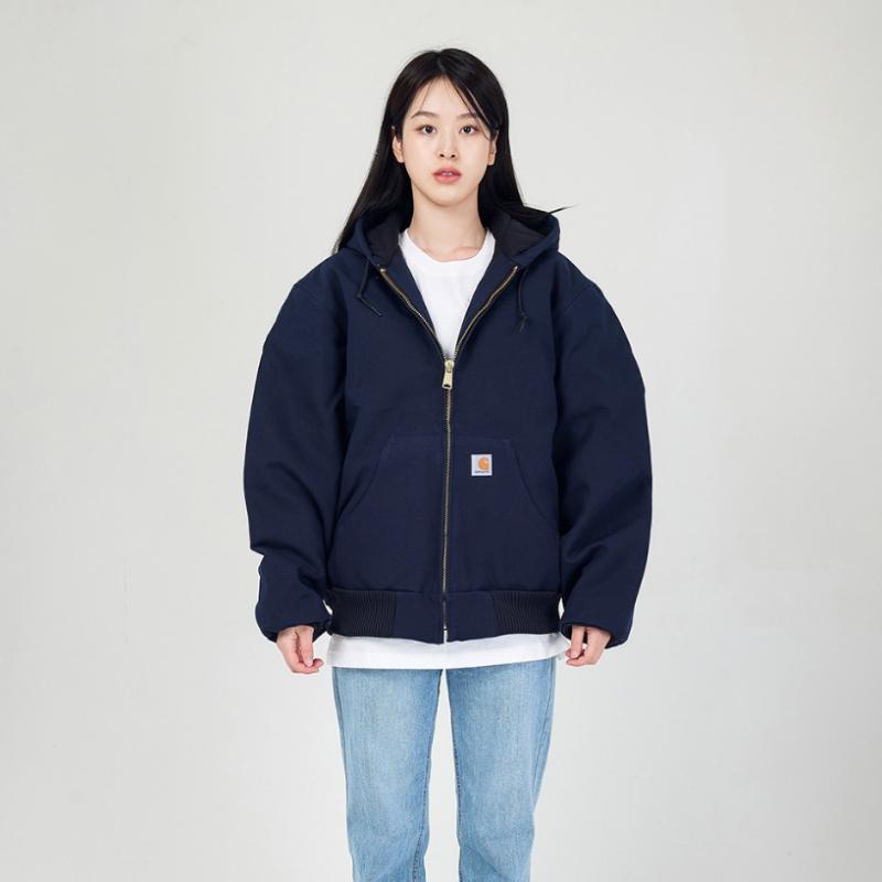 carhartt J140 Duck Active Jacket Quilted Lining Dark Navy 964 964