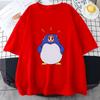 Azumanga Daioh Chiyo Mihama T-shirts WOMEN Summer Penguin Japanese Anime Tshirts 100% Cotton Kawaii/Cute Short Sleeve Streetwear