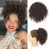 Messy Bun Hair Pieces Loose Wavy Curly Bun Short Drawstring Ponytail Hair Extensions Top Synthetic Ponytail Women's Hair Extensions