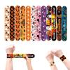 1/3/6/12Pc Halloween Slap Circle Pumpkin Slap Bracelets Wristband Clap Wristband Child Slap Band Toys Halloween Party Kids Gift