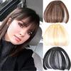 MERISI HAIR Clip In Hair Bangs Hairpiece Synthetic Fake Bangs Hair Piece Clip In Hair Extensions
