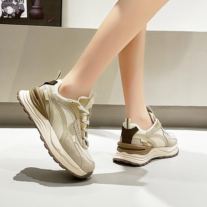 Summer Thick-soled Mesh Women's Shoes New Versatile Sports And Casual Shoes Running And Sports Sneakers Versatile Shoes 34-40