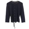 FOXEY 7 Minutes Sleeve Knit Cardigan 40 Navy Women Used