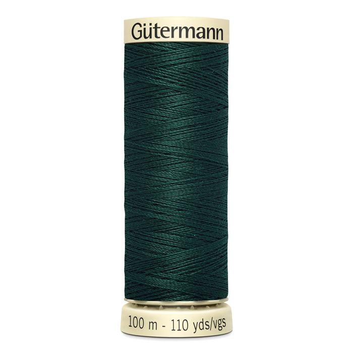 Set of 5 Spools 100m 100% Polyester Thread Gutermann Ref 788988 - Att 18 - Spruce
