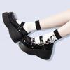 Fashion Women's Shoes Woman Spring Summer 2024 Lolita Mary Jane Platform Pumps On Heels Wedge Sandals Kawaii Cute Casual Cosplay Girls