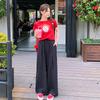 Wave-point Yamamoto Pants Casual Pants Women's Summer Thin Sunscreen Pants Lazy Wind Loose Wide-leg Mop Pants.