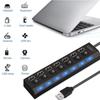 USB 2.0 Hub Multiport USB Splitter Power Adapter 4/7 Port Multi Extender Fast Charger Cell Phone Charger