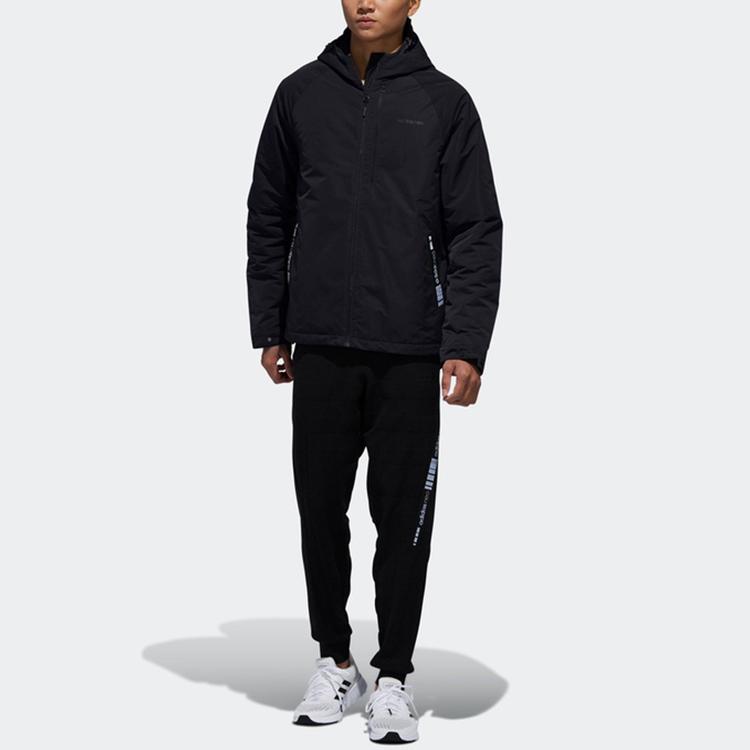 Adidas Neo Padded Jacket With Hood Men Outerwear Black DW8150