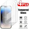 Screen Protector For Apple iPhone 13 14 15 16 Pro Max 14 15 16 Plus 13 Mini 4Pcs HD Tempered Glass
