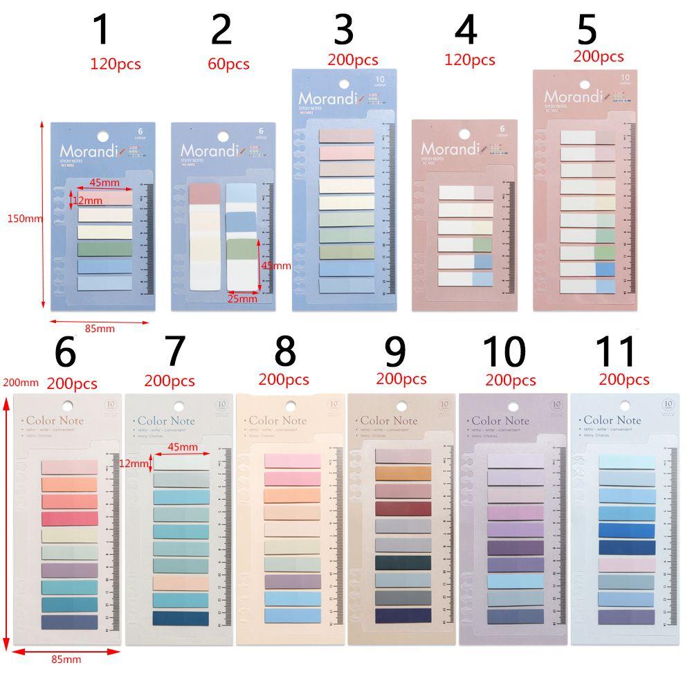 Bookmark Office Supplies Tab Strip Index Flags Sticky Notes Memo Pad Paster Sticker Loose-leaf