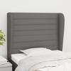 VidaXL Headboard with Ears Dark Grey 103x23x118-128 Cm Fabric3118087