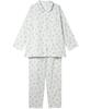 EP5074 Cotton Double Long Long Pants Wing/Wacoal Women's Pajamas, 100% (Body), Gauze, Sleeves,
