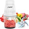 Food Processor Glass Chopper Mixer 350W High Power Chopping Machine 4 Stainless Steel Blades Chopping Mixing Crushing Crushing Food Chopper Washable