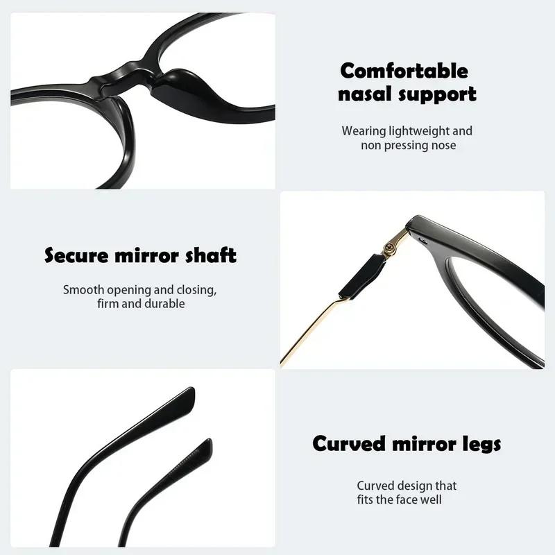 Elderly Ultra-light Anti-blue Photosensitive Gray Glasses Reading Glasses for Women Round Frame Retro Presbyopia Eyewear