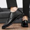Men Leather Shoes Lace Up Wedding Business Men Casual Flats Shoe Luxury Brand Oxford Shoes Black Outdoor Men Platform Shoes