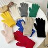 Touch Screen Winter Gloves Thick All Finger Gloves New Student Gloves  Cycling Driving