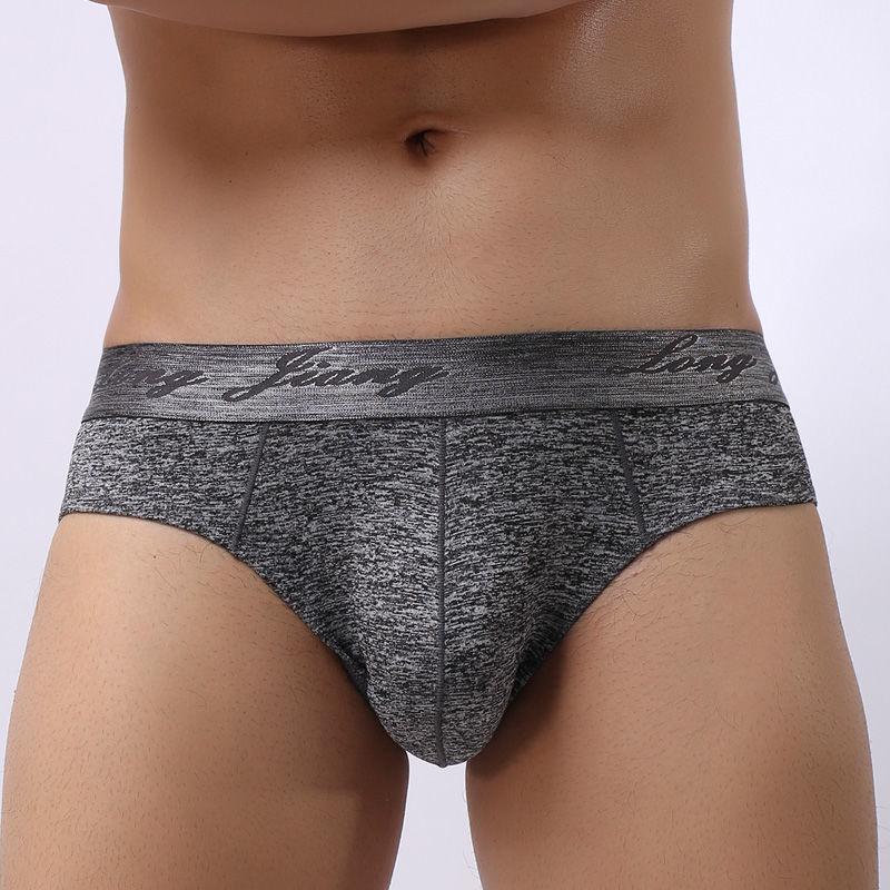 1PC Men's Modal Triangle Underwear Breathable Briefs Bulge Pouch Underpants Men's Briefs