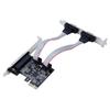 TXB076 ASIX/AX99100 Chip Pcie 1 Parallel To 2 Serial COM Port RS232 To 9-pin Expansion Card