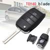 3 Buttons Remote Key Shell Blank Case For KIA K2 K3 K5 Rio Sorento Carens Ceed Stonic Cerato Forte Car Key Fob Cover TOY40 Blade
