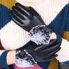 Hengyuanxiang Women's Sheepskin Touchscreen Gloves