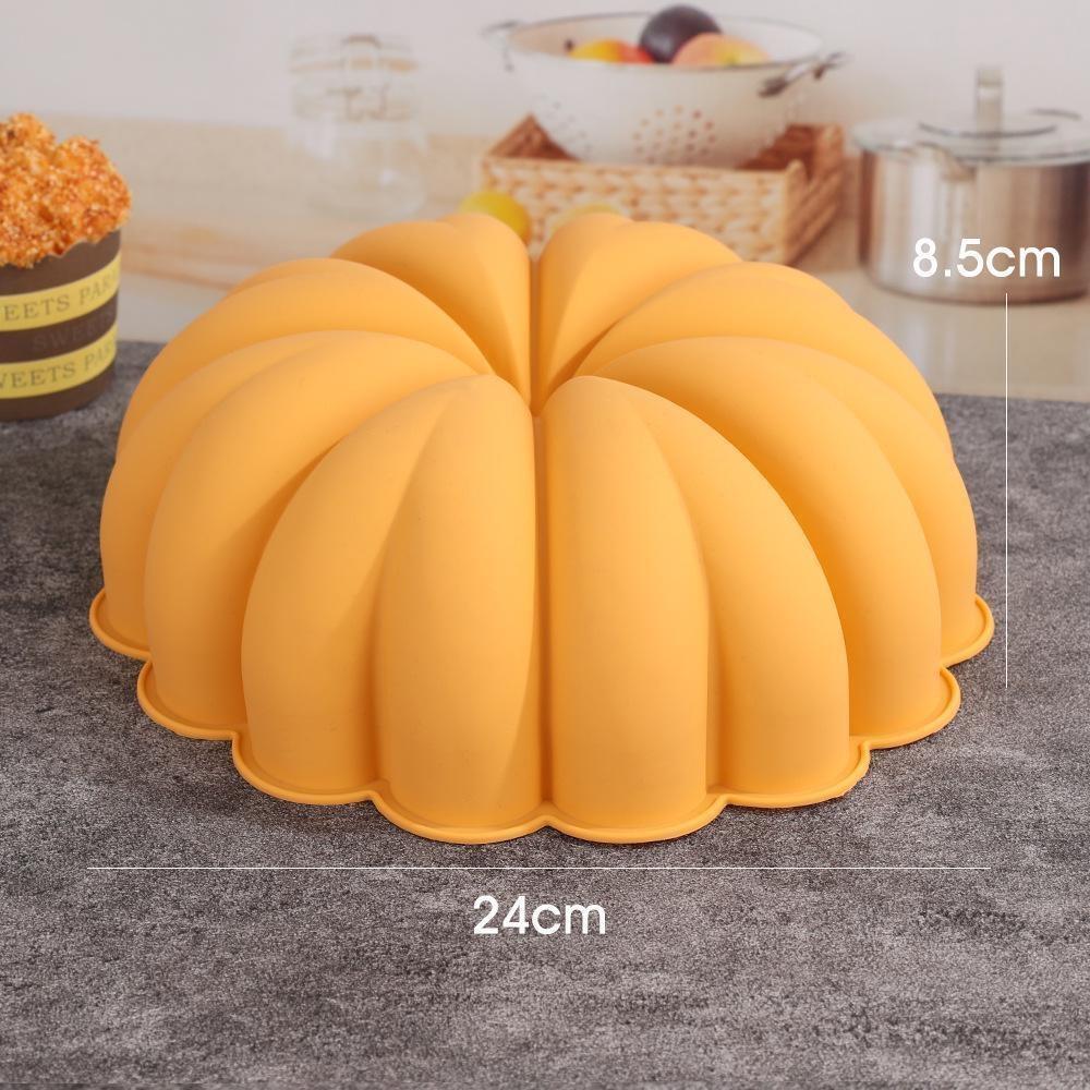 Harvest Halloween Pumpkin Mousse Cake Silicone Mold DIY Pinecone Biscuit Candy Pudding Baking Tool Tree Leaf Candle Soap Mould