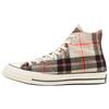 All Star Plaid Chuck 1970s High Top Canvas Shoes Unisex Sneakers Off-White 166496C