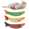 Cat Toy 3D Simulation Fish Goldfish Kitten Toys Pillowfish Interactive Sounding Cat Chew Bite Plush Toys Cat Supplies