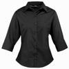 Womens/Ladies Poplin 3/4 Sleeve Blouse