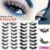 Wispies Fluffy Multilayered Effect Eye Lash Extension Full Volume Thick 3D Mink False Eyelashes
