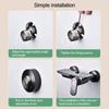 Copper Angled Curved Foot Angle Adjustment Thickened Eccentric Screw Corner Wall Mounted Shower Faucet Adapter Bathroom Hardware