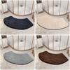 Curved Bathroom Mat Thickened Shower Room Absorbent Door Mat Toilet Bathroom Non-Slip Mat Dirt-Resistant Entrance Mat
