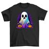 Halloween_256: Spooky Ghost Shirt for Creepy Chic! Funny T-shirt, Unisex Printed