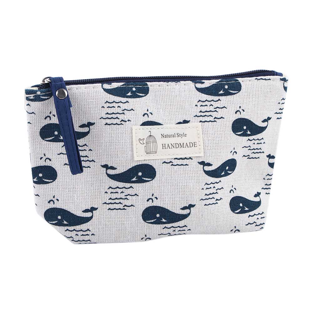 Cosmetic Bags Portable Canvas Animal Pattern Wash Pouch Multi-function Item Storage Bags
