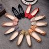 Women Ballet Flats Bow Square Toe Slip On Shoes Woman Flats Faux Suede Boat Shoes Loafers Ladies Shoes Spring778